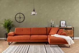 Pirkti Kampinė sofa Hanah Home Mustang Small, oranžinė, dešininė, 174 x 274 x 83 cm - Photo 7