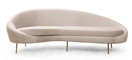 Sofa Hanah Home Eses, smėlio, kairinė, 255 x 120 x 85 cm