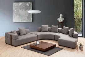 Kampinė sofa Hanah Home Gondol 4, pilka, 360 x 300 x 70 cm