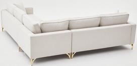 Pirkti Kampinė sofa Hanah Home Berlin, aukso/kreminė, 258 x 258 x 83 cm - Photo 5