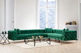 Pirkti Kampinė sofa Hanah Home Como, žalia, kairinė, 270 x 310 x 70 cm - Photo 2