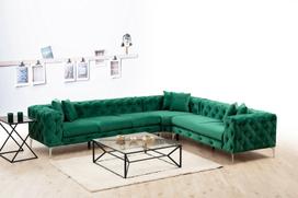 Pirkti Kampinė sofa Hanah Home Como, žalia, kairinė, 270 x 310 x 70 cm - Photo 3