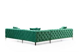 Pirkti Kampinė sofa Hanah Home Como, žalia, kairinė, 270 x 310 x 70 cm - Photo 7