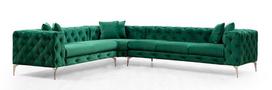 Pirkti Kampinė sofa Hanah Home Como, žalia, dešininė, 270 x 310 x 70 cm - Photo 1