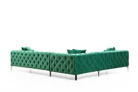 Pirkti Kampinė sofa Hanah Home Como, žalia, dešininė, 270 x 310 x 70 cm - Photo 7