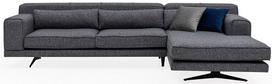 Kampinė sofa Hanah Home Jivago, pilka, dešininė, 308 x 100 x 78 cm