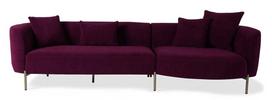 Pirkti Kampinė sofa Hanah Home Macaroon, purpurinė (magenta), 106 x 273 x 70 cm - Photo 1