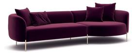 Pirkti Kampinė sofa Hanah Home Macaroon, purpurinė (magenta), 106 x 273 x 70 cm - Photo 2