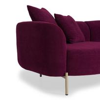 Pirkti Kampinė sofa Hanah Home Macaroon, purpurinė (magenta), 106 x 273 x 70 cm - Photo 3