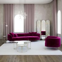 Pirkti Kampinė sofa Hanah Home Macaroon, purpurinė (magenta), 106 x 273 x 70 cm - Photo 4