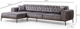 Pirkti Kampinė sofa Hanah Home Siesta, antracito, kairinė, 310 x 160 x 80 cm - Photo 10