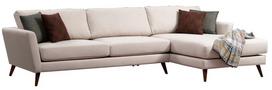 Kampinė sofa Hanah Home Mayorka, smėlio, dešininė, 303 x 168 x 85 cm