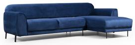 Kampinė sofa Hanah Home Image 560ARE1141, tamsiai mėlyna, dešininė, 169 x 287 x 85 cm