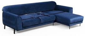 melyna sofa lova - Kampinė sofa Hanah Home Image 560ARE1141, tamsiai mėlyna, dešininė, 169 x 287 x 85 cm - 6 nuotrauka