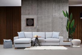 Pirkti Kampinė sofa Hanah Home Loop 14, pilka/šviesiai pilka, kairinė, 332 x 194 x 85 cm - Photo 4