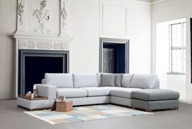 Pirkti Kampinė sofa Hanah Home Loop 4, pilka/šviesiai pilka, dešininė, 308 x 246 x 85 cm - Photo 4