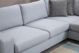 Pirkti Kampinė sofa Hanah Home Loop 4, pilka/šviesiai pilka, dešininė, 308 x 246 x 85 cm - Photo 8