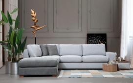 Pirkti Kampinė sofa Hanah Home Loop 3, pilka/šviesiai pilka, kairinė, 308 x 246 x 85 cm - Photo 5