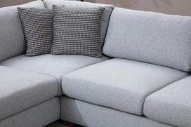 Pirkti Kampinė sofa Hanah Home Loop 3, pilka/šviesiai pilka, kairinė, 308 x 246 x 85 cm - Photo 8