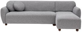 Kampinė sofa Hanah Home Eddy L3-CHL, šviesiai pilka, dešininė, 273 x 93 x 86 cm