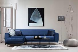 melyna sofa lova - Kampinė sofa Hanah Home Image Chl-3R, tamsiai mėlyna, kairinė, 287 x 169 x 85 cm - 7 nuotrauka