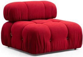 sofa senukai - Kampinė sofa Hanah Home Bubble L1-O1-1R -PUF, raudona, universalus, 190 x 288 x 75 cm - 3 nuotrauka