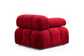 sofa senukai - Kampinė sofa Hanah Home Bubble L1-O1-1R -PUF, raudona, universalus, 190 x 288 x 75 cm - 6 nuotrauka