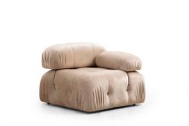 Pirkti Kampinė sofa Hanah Home Bubble L1-O1-1R -PUF, kreminė, universalus, 190 x 288 x 75 cm - Photo 4