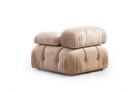 Pirkti Kampinė sofa Hanah Home Bubble L1-O1-1R -PUF, kreminė, universalus, 190 x 288 x 75 cm - Photo 5