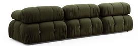 pufas zalia - Kampinė sofa Hanah Home Bubble L1-O1-1R-PUF, žalia, dešininė, 190 x 288 x 75 cm - 2 nuotrauka