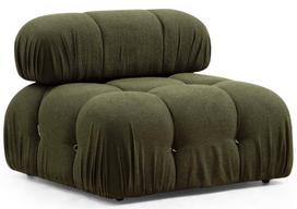 pufas zalia - Kampinė sofa Hanah Home Bubble L1-O1-1R-PUF, žalia, dešininė, 190 x 288 x 75 cm - 3 nuotrauka