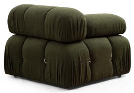 pufas zalia - Kampinė sofa Hanah Home Bubble L1-O1-1R-PUF, žalia, dešininė, 190 x 288 x 75 cm - 6 nuotrauka