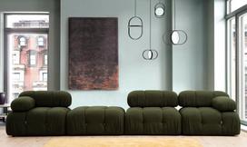 pufas zalia - Kampinė sofa Hanah Home Bubble L1-O1-1R-PUF, žalia, dešininė, 190 x 288 x 75 cm - 8 nuotrauka