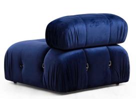 minkstas pufas - Kampinė sofa Hanah Home Bubble L1-O1-1R-PUF, mėlyna, dešininė, 190 x 288 x 75 cm - 4 nuotrauka