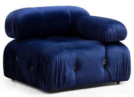 minkstas pufas - Kampinė sofa Hanah Home Bubble L1-O1-1R-PUF, mėlyna, dešininė, 190 x 288 x 75 cm - 5 nuotrauka