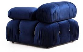 minkstas pufas - Kampinė sofa Hanah Home Bubble L1-O1-1R-PUF, mėlyna, dešininė, 190 x 288 x 75 cm - 6 nuotrauka