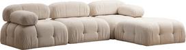 Pirkti Kampinė sofa Hanah Home Bubble L1-O1-1R-PUF, kreminė, dešininė, 190 x 288 x 75 cm - Photo 1