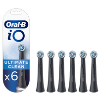 oral b io ultimate clean - Braun Ultimate Clean EB6, juoda, 6 vnt. - 1 nuotrauka