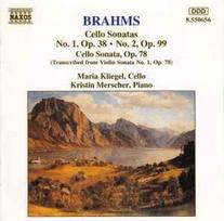Pirkti CD Brahms & Maria Kliegel & Kristin Merscher - Cello Sonatas No. 1, Op. 38 · No. 2, Op. 99 / Cello Sonata, Op. 78 (Transcribed From Violin Sonata No. 1, Op. 78) - Photo 1