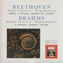 CD Beethoven & Brahms & Philharmonia Orchestra & Sir Malcolm Sargent & Alceo Galliera - Triple Concerto / Double Concerto