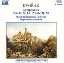 CD Dvořák & Slovak Philharmonic Orchestra & Stephen Gunzenhauser - Symphonies No. 4, Op 13 • No. 8, Op. 88