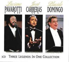 CD Luciano Pavarotti & José Carreras & Placido Domingo - Three Legends In One Collection