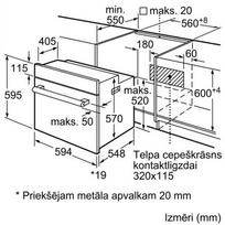 imontuojamos orkaites 60 - Bosch HBF113BV1S - 4 nuotrauka