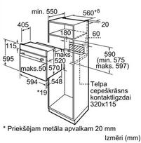 imontuojamos orkaites 60 - Bosch HBF113BV1S - 5 nuotrauka