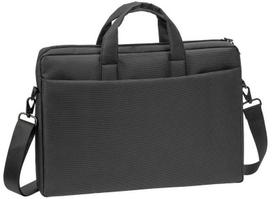 laptop case 15 - Rivacase Tivoli Diagonal Plus Laptop Bag 15.6'' Grey - 2 nuotrauka