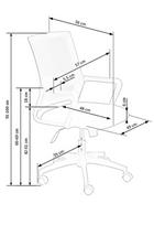 office chair - Halmar Office Chair Lovren Black/Grey - 9 nuotrauka