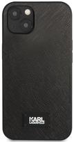 Karl Lagerfeld "Karl Lagerfeld Saffiano Plaque Case iPhone 13" Black