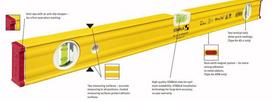 gulsciukas 200 - Stabila Type 80 AS-2 Spirit Level 200cm - 4 nuotrauka