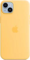 apple iphone 14 silicone case with magsafe - Apple "Silicone Case with MagSafe iPhone 14 Plus (MPTD3ZM/ A)" Sunglow - 1 nuotrauka