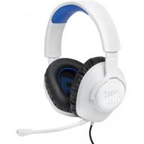 jbl ausiniai - JBL Quantum 100 White Blue (Baltos) - 1 nuotrauka